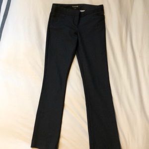 00S Express Columnist Pinstripe Black Pants